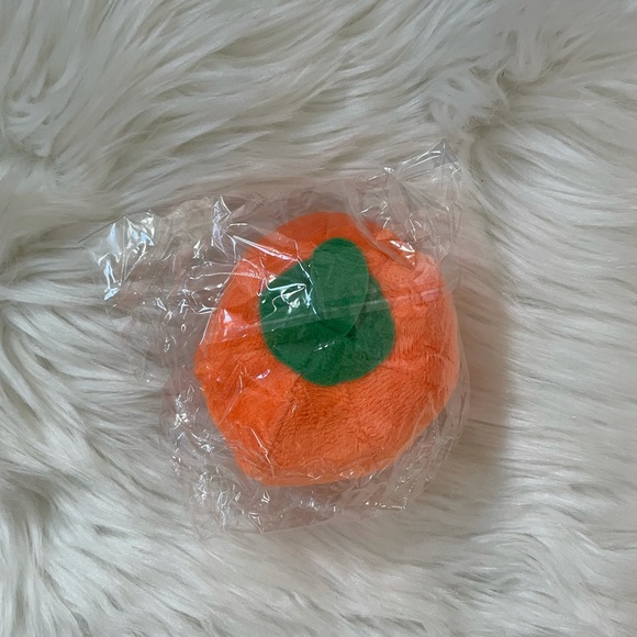 1- Pumpkin Plush Dog Toy - Picture 2 of 4